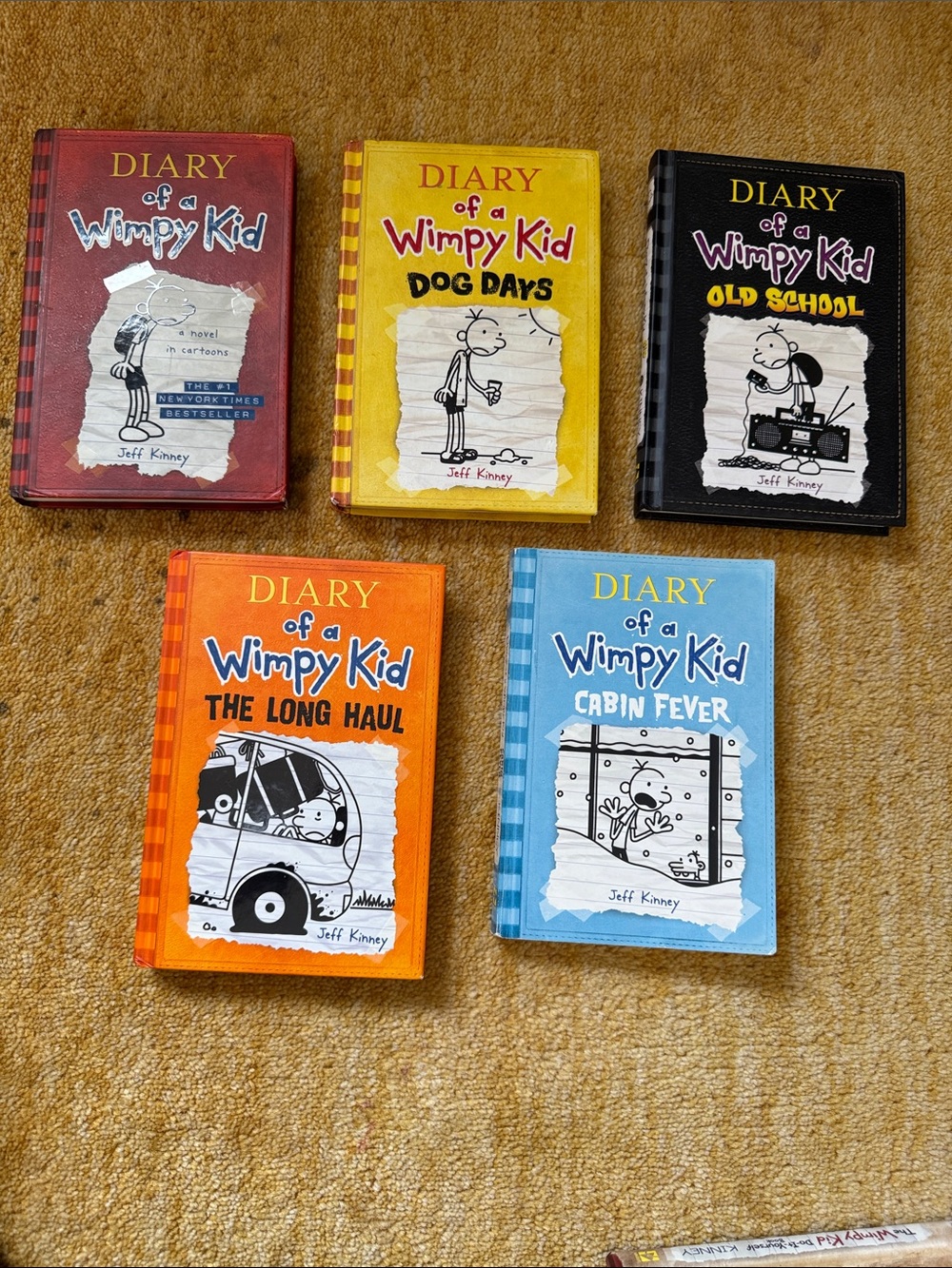 Lot of 5 Diary of a wimpy kid